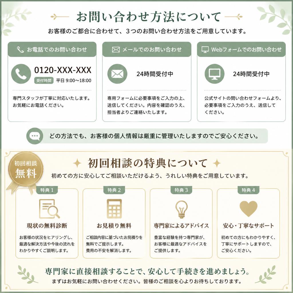 今すぐご相談を！