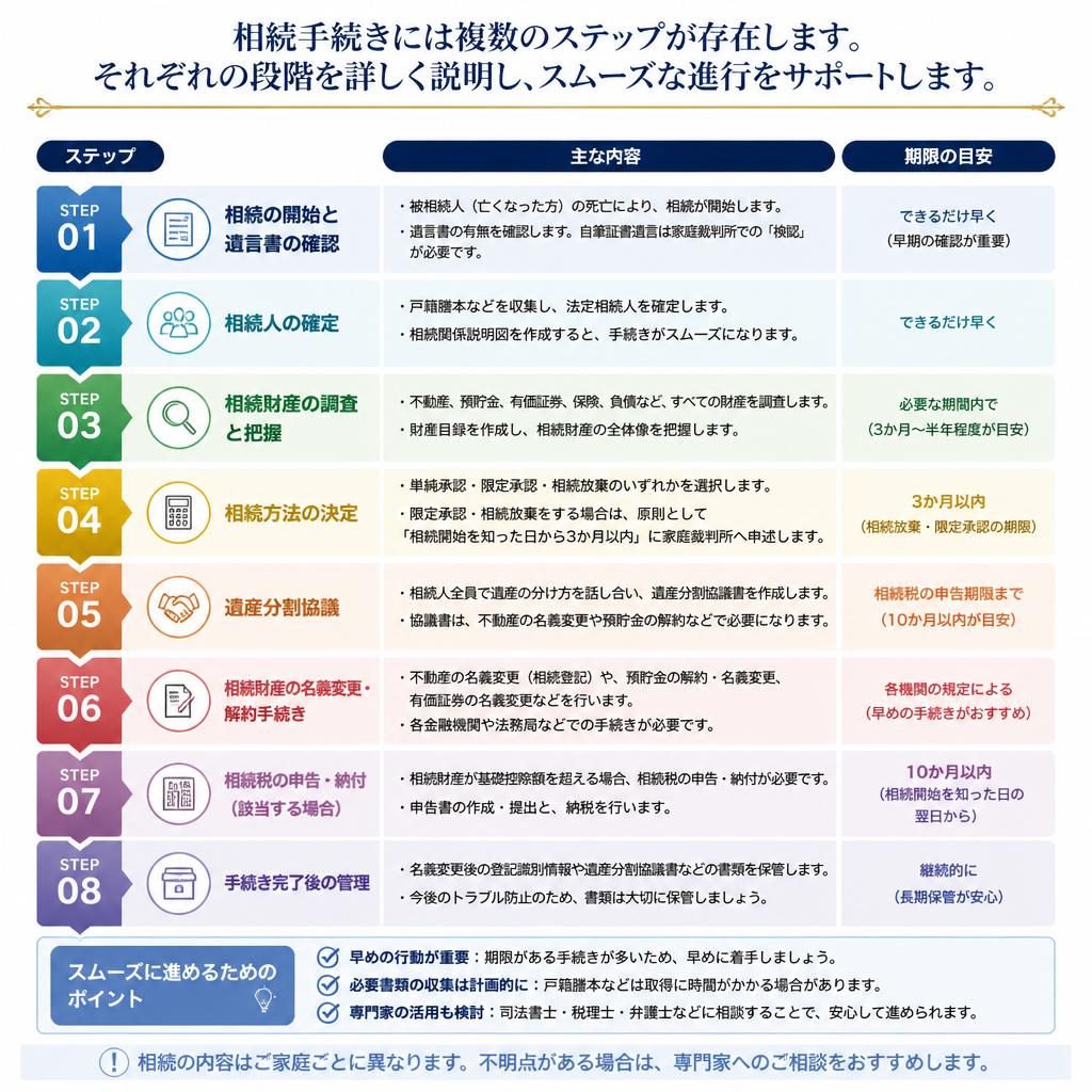 相続手続きの流れ