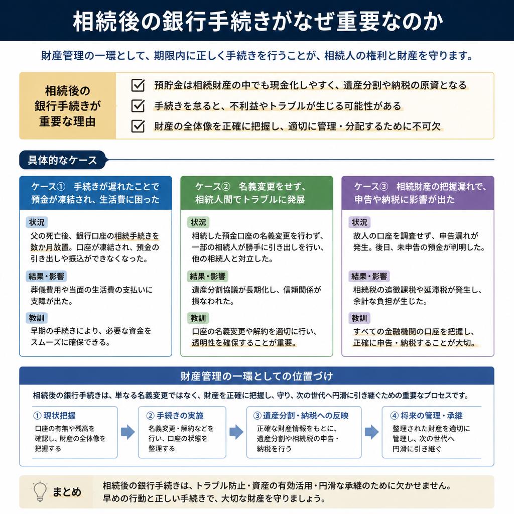 銀行手続きの重要性