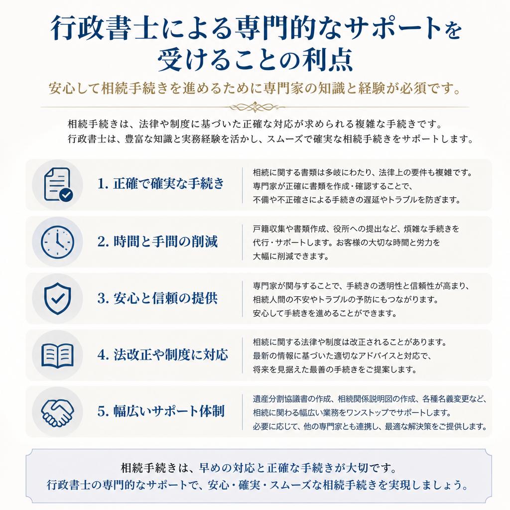 専門家のサポートを受けるメリット